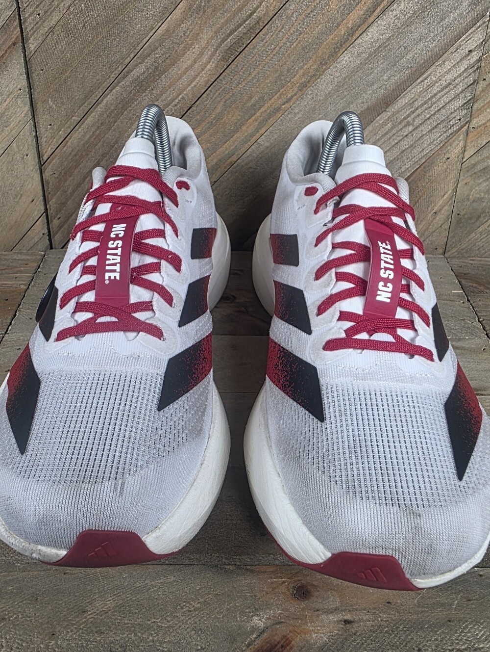 Adidas Adizero Evo SL NC State Wolfpack Mens Athletic Sneakers Size 8.5 JQ4571. - Picture 3 of 9